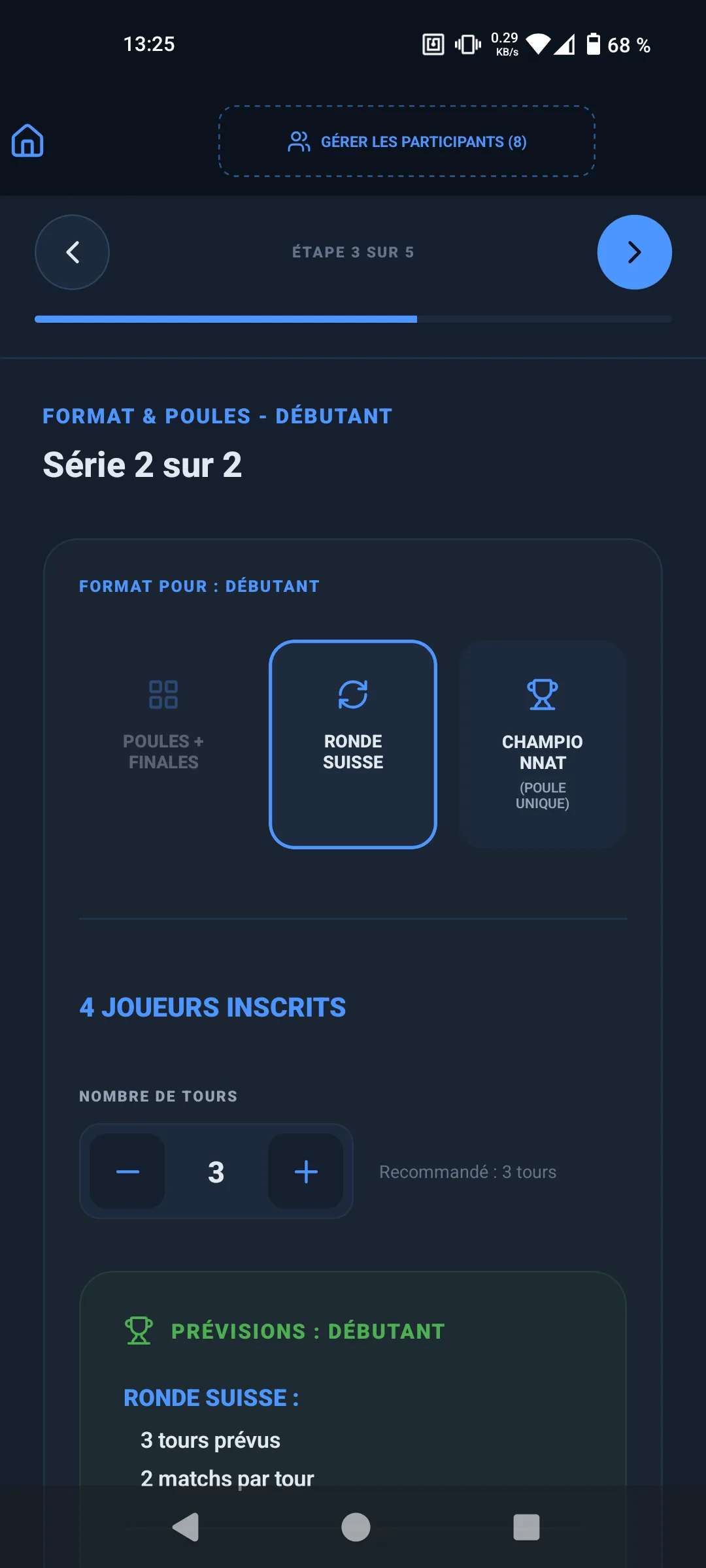 Tableau de bord administration